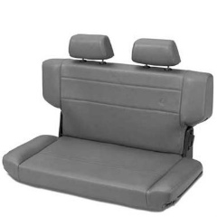 BESTOP : Trailmax II Fold and Tumble Rear Seat in Charcoal Vinyl - 39435-09