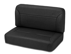 BESTOP : Trailmax II Vinyl Fixed Rear Bench Seat in Black Vinyl - 39437-01