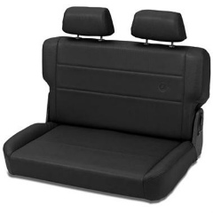 BESTOP : Trailmax II Fold and Tumble Rear Seat in Black Vinyl - 39440-01