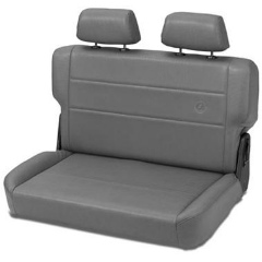 BESTOP : Trailmax II Fold and Tumble Rear Seat in Gray Vinyl - 39440-09