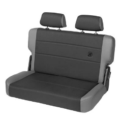 BESTOP : Trailmax II Fold and Tumble Rear Seat in Charcoal Fabric - 39441-09