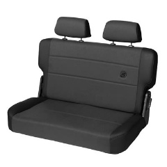 BESTOP : Trailmax II Fold and Tumble Rear Seat in Black Denim - 39441-15