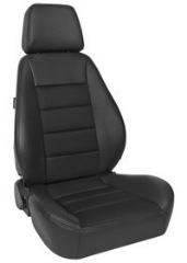 CORBEAU : Sport Seat in Black Vinyl/ Black Cloth - 90011PS