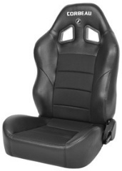 CORBEAU : Baja XRS Suspension Seat in Black Vinyl/ Black Cloth - 96602BDS