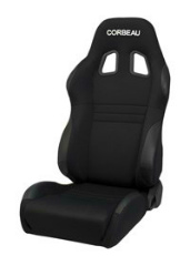 CORBEAU : A4 Racing Recliner Seat Wide Version in Black Microsuede - S60091WDS