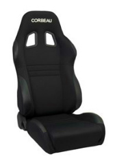 CORBEAU : A4 Racing Recliner Seat Wide Version in Black Cloth - 60091WPS