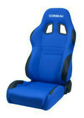 CORBEAU : A4 Racing Recliner Seat in Blue Cloth - 60095DS