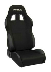 CORBEAU : A4 Racing Recliner Seat Wide Version in Black Microsuede - S60091WPS