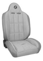 CORBEAU : Baja RS Suspension Seat in Grey Vinyl/ Grey Cloth Recliner Seat - 66408PS