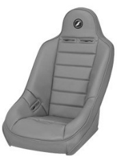 CORBEAU : Baja Ultra Fixed-Back Seat Wide Version in Grey Vinyl - 69409WS