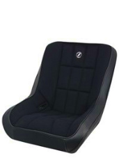 CORBEAU : Baja Low Back Seat in Black Vinyl/ Black Cloth - 62202BS