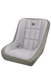 CORBEAU : Baja Low Back Seat in Grey Vinyl / Cloth - 62208S