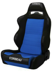 CORBEAU : Legacy Recliner Seat (LG1) in Black Cloth/ Blue Cloth - 25505DS