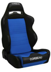 CORBEAU : Legacy Recliner Seat (LG1) in Black Cloth/ Blue Cloth - 25505PS