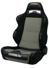 CORBEAU : Legacy Recliner Seat (LG1) in Black Cloth/ Grey Cloth - 25509DS