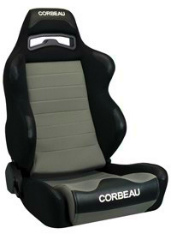 CORBEAU : Legacy Recliner Seat (LG1) in Black Cloth/ Grey Cloth - 25509PS