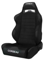 CORBEAU : Legacy Recliner Seat (LG1) Wide Version in Black Microsuede - S25501WDS