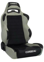 CORBEAU : Legacy Recliner Seat (LG1) Wide Version in Grey Microsuede/ Black Microsuede - S25509WPS