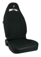 CORBEAU : Moab Cloth Insert Recliner Front Seat in Black Vinyl/ Cloth Insert - 70011PS