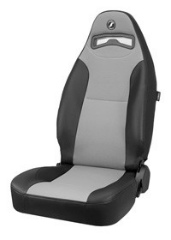 CORBEAU : Moab Seat in Black Vinyl/ Charcoal Cloth - 70019DS