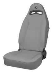 CORBEAU : Moab Cloth Insert Recliner Front Seat in Grey Vinyl/ Cloth Insert - 70099DS